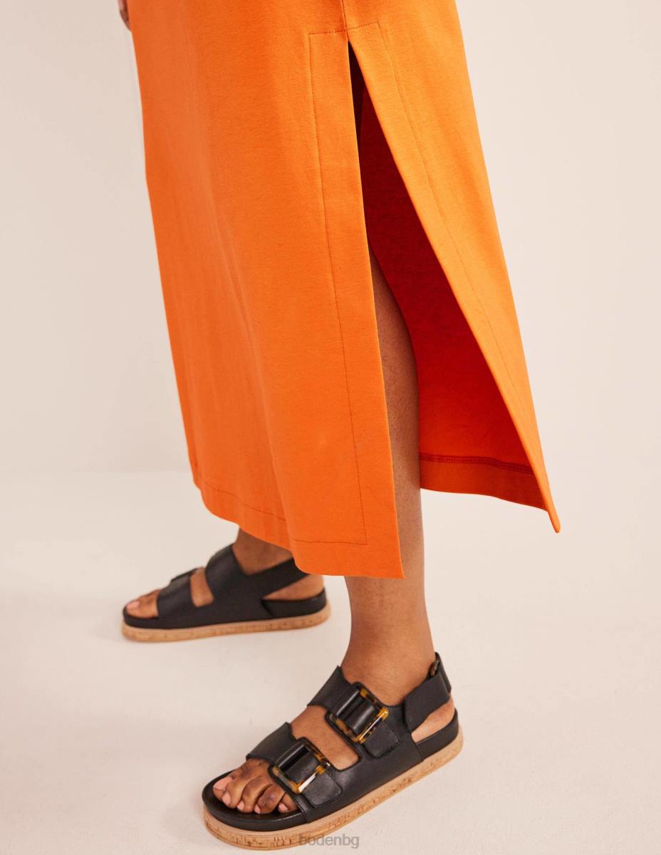 облекло Boden миди тениска от трико кумкуат Жени LL682246