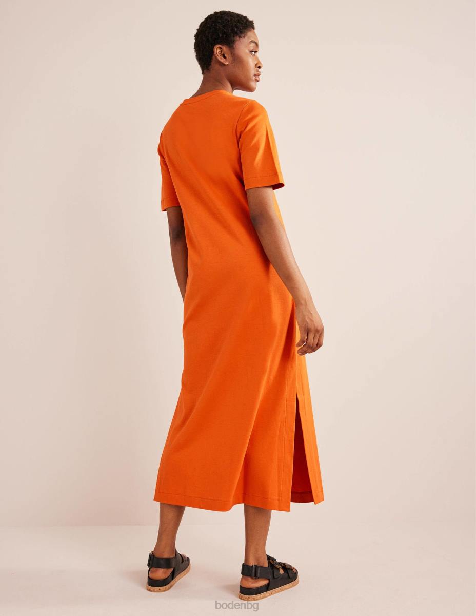 облекло Boden миди тениска от трико кумкуат Жени LL682246