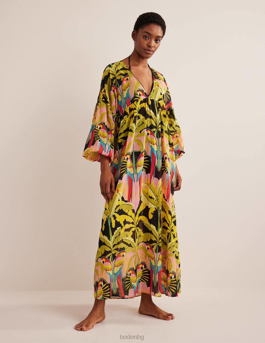 облекло Boden макси империя плажен кафтан мулти и райски папагал Жени LL682452