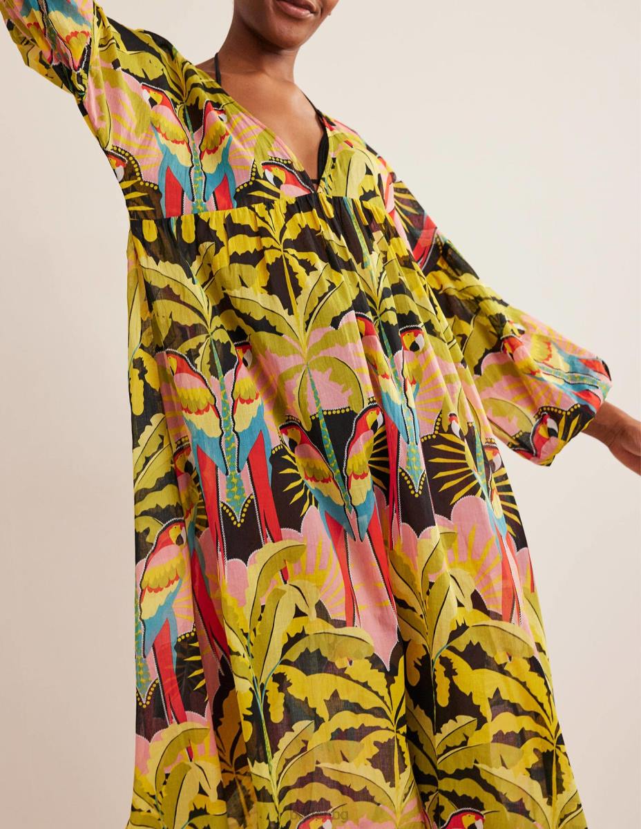 облекло Boden макси империя плажен кафтан мулти и райски папагал Жени LL682452