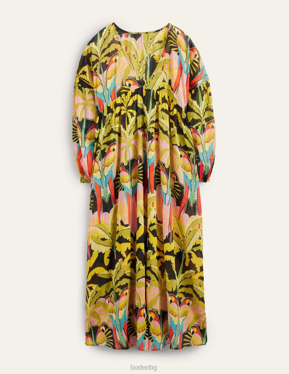 облекло Boden макси империя плажен кафтан мулти и райски папагал Жени LL682452