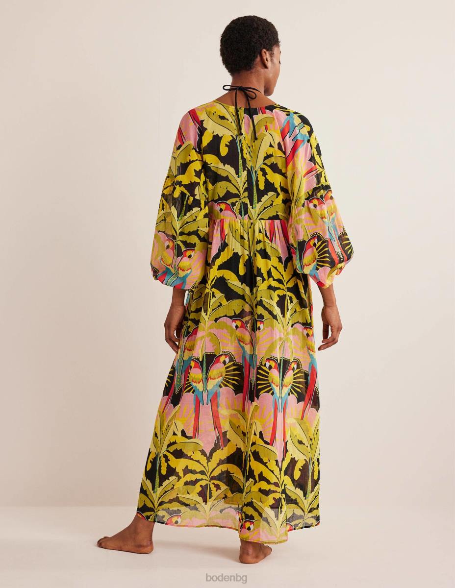 облекло Boden макси империя плажен кафтан мулти и райски папагал Жени LL682452