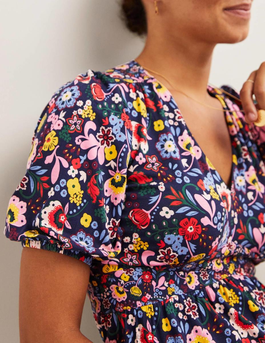 облекло Boden макси рокля от трико от трико флот и красив рай Жени LL682469