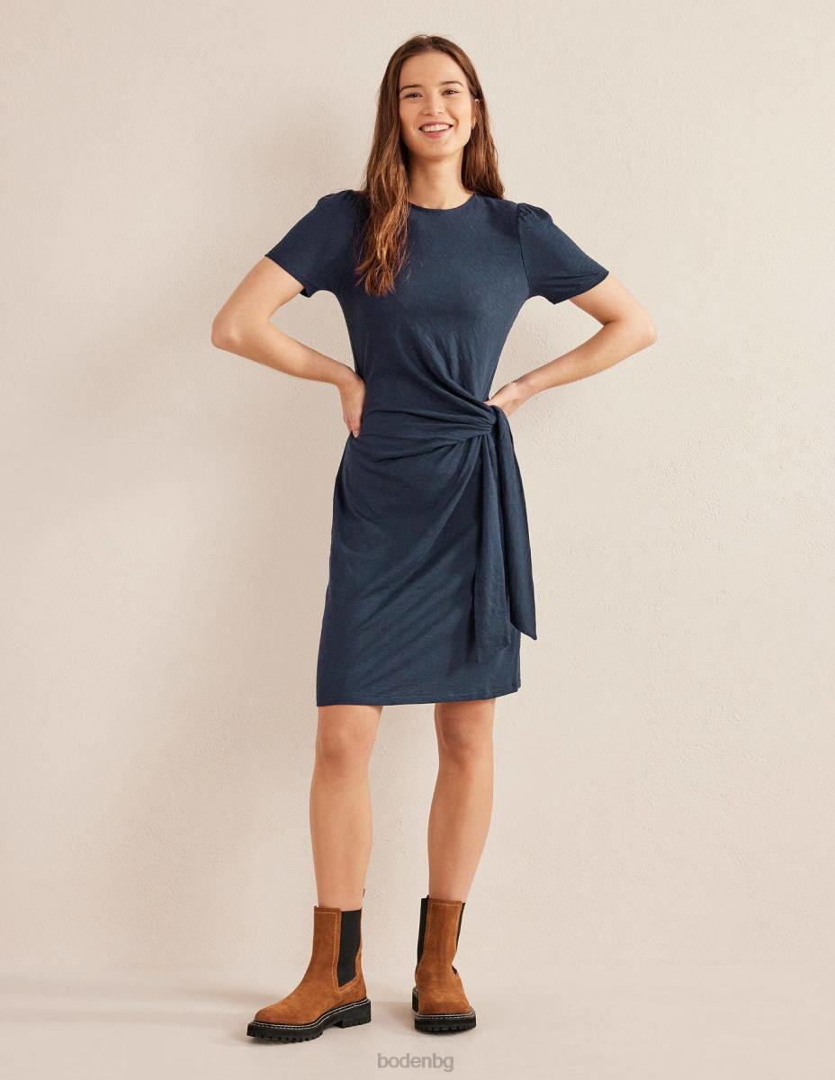 облекло Boden рокля от трико с възли отпред военноморски флот Жени LL682547