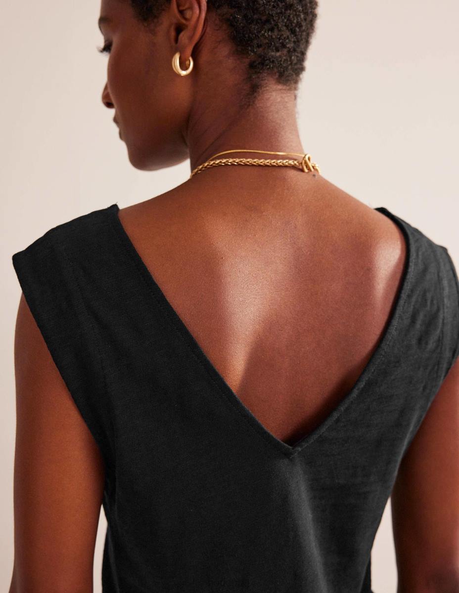 облекло Boden рокля от трико без ръкави черен Жени LL6835