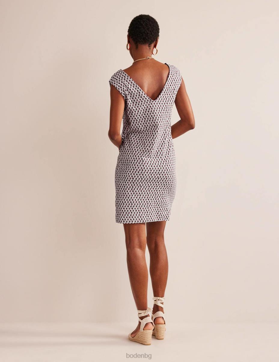 облекло Boden рокля от трико без ръкави слонова кост и лале руж Жени LL68571