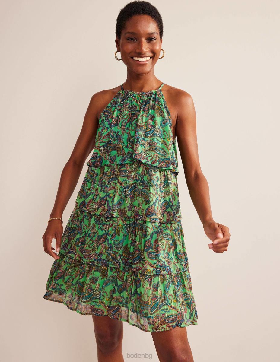 облекло Boden рокля с деколте на нива лед от шам фъстък и райски поп Жени LL68572