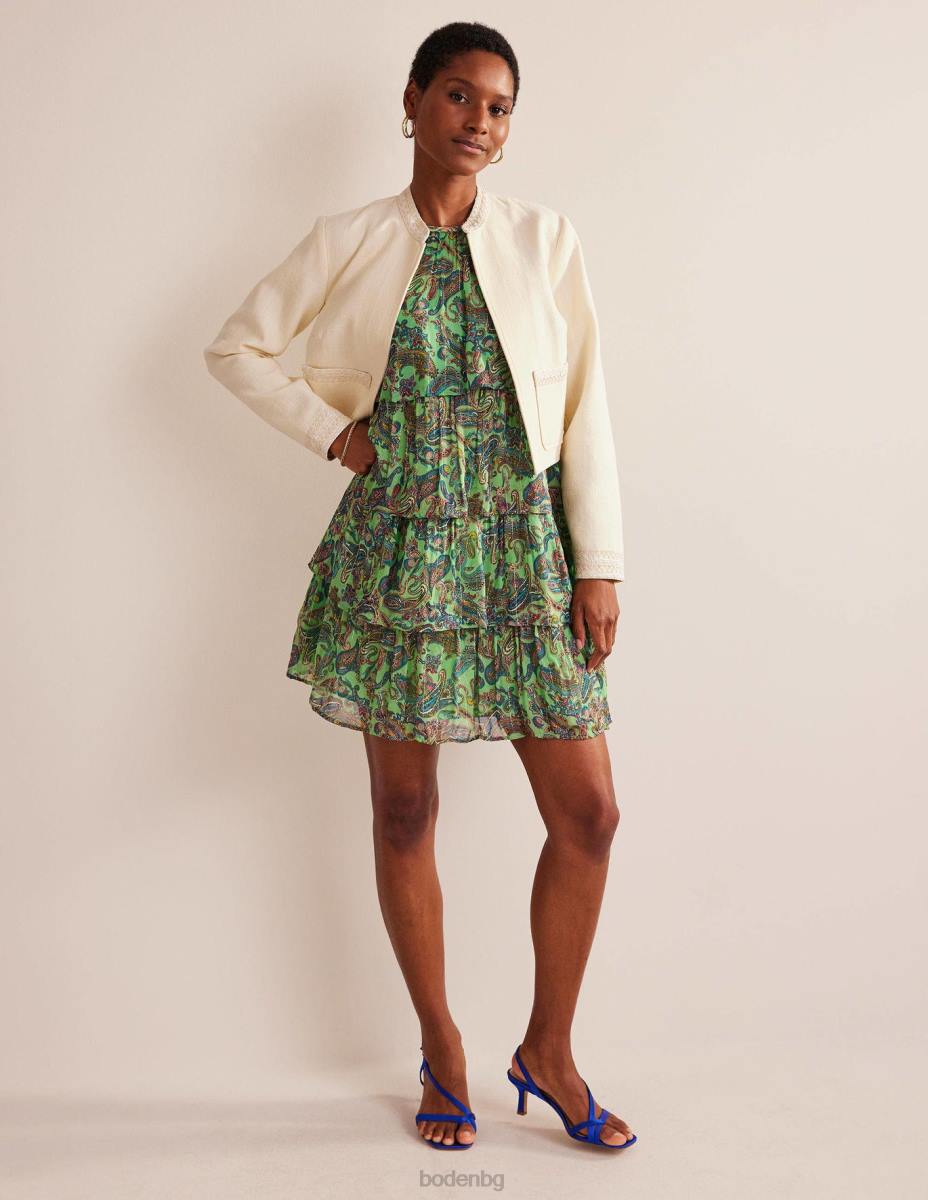 облекло Boden рокля с деколте на нива лед от шам фъстък и райски поп Жени LL68572