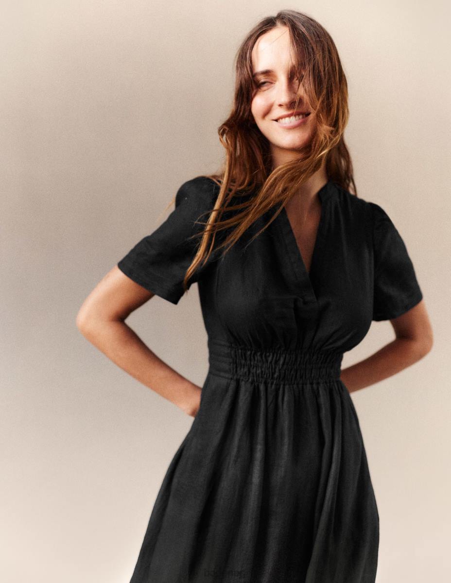 облекло Boden миди рокля с детайли на игли черен Жени LL6863