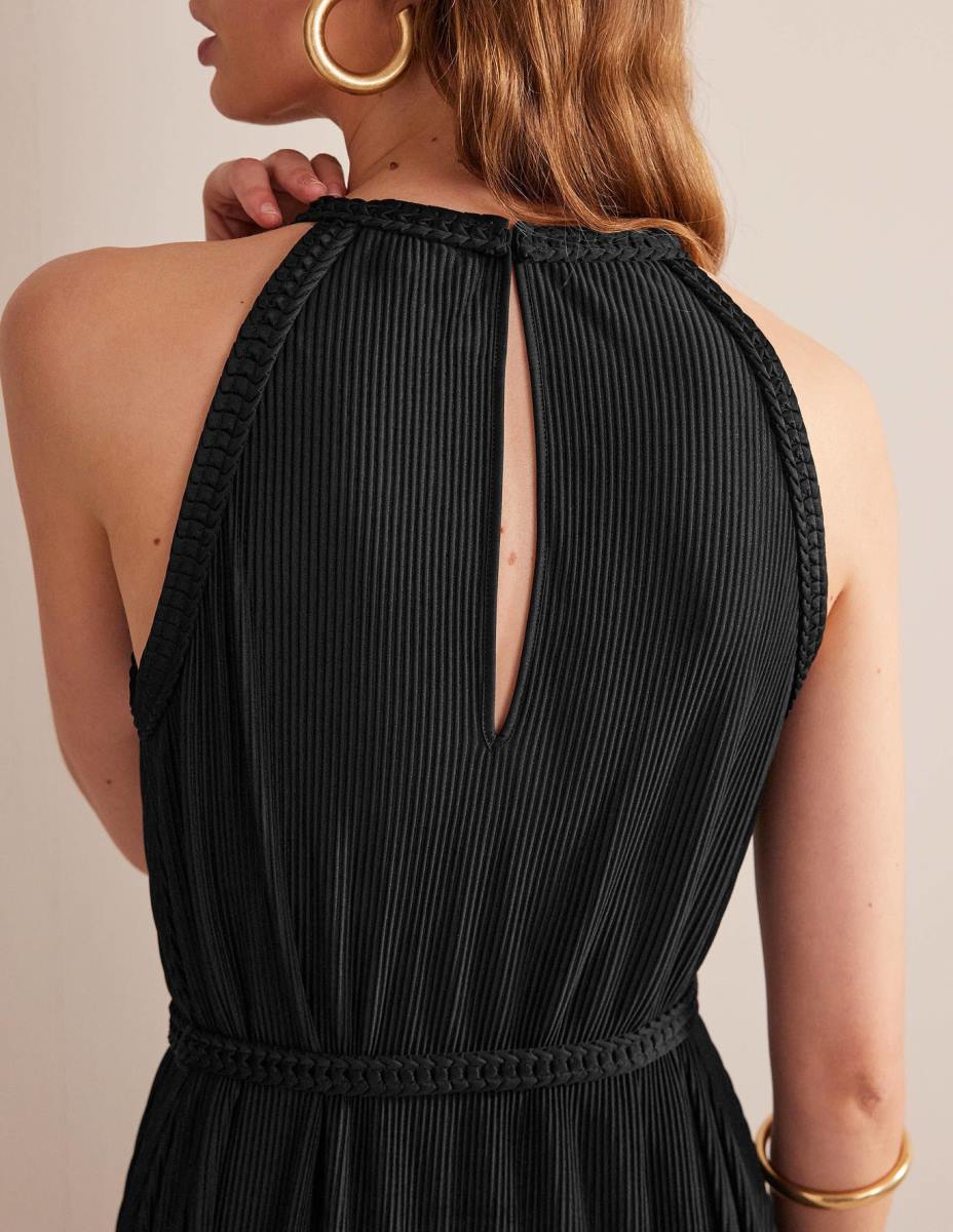 облекло Boden макси рокля от трико черен Жени LL68925