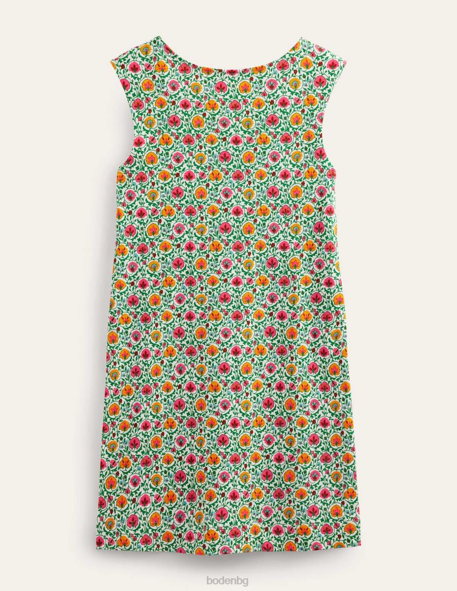 облекло Boden рокля от трико без ръкави зелен и пленителен цвят Жени LL68935