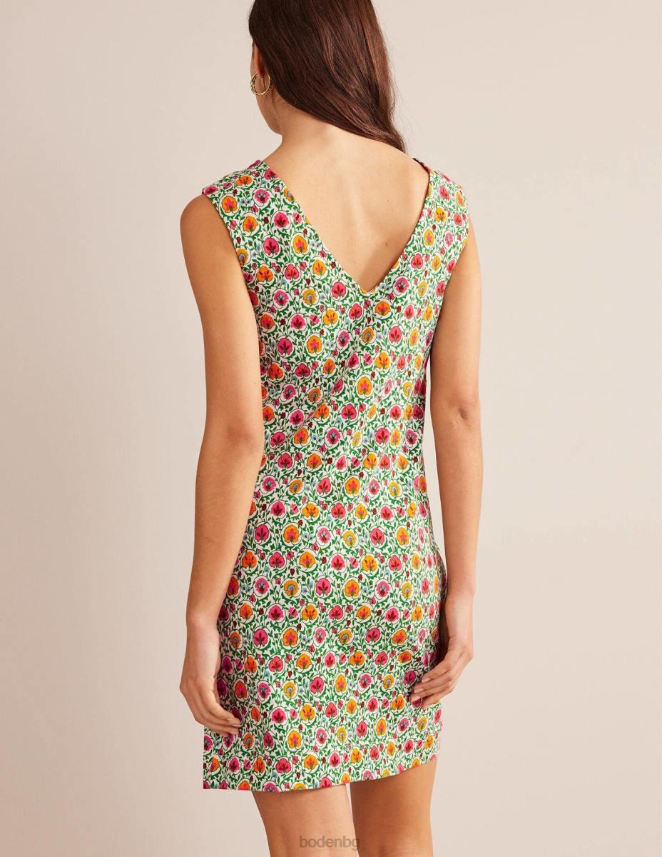 облекло Boden рокля от трико без ръкави зелен и пленителен цвят Жени LL68935