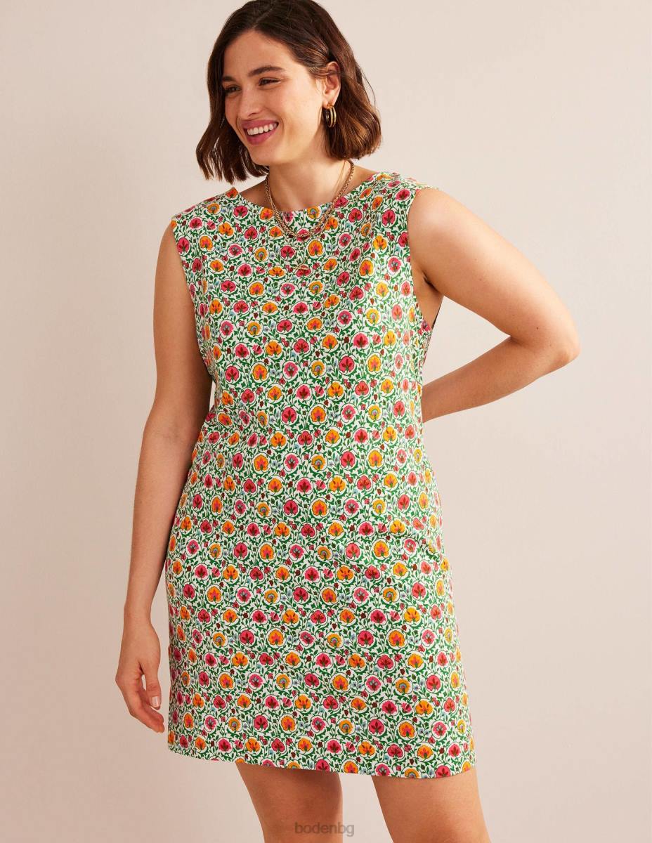 облекло Boden рокля от трико без ръкави зелен и пленителен цвят Жени LL68935