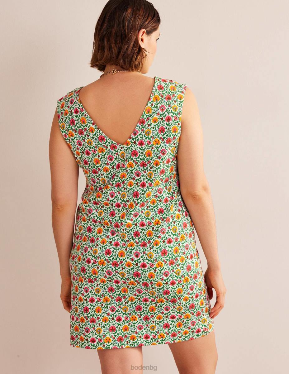 облекло Boden рокля от трико без ръкави зелен и пленителен цвят Жени LL68935