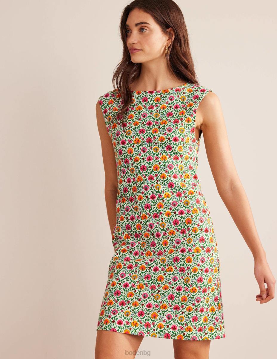 облекло Boden рокля от трико без ръкави зелен и пленителен цвят Жени LL68935