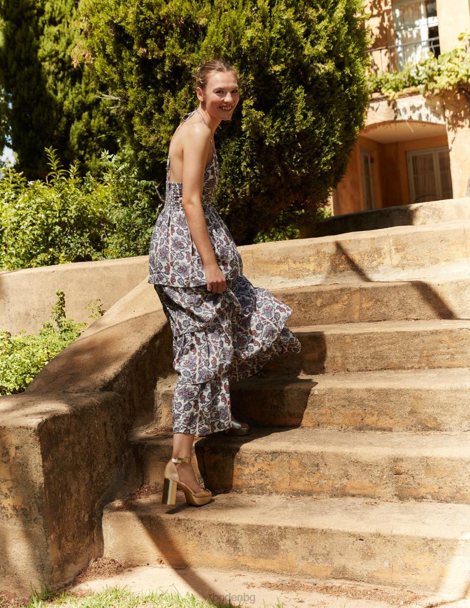 облекло Boden макси рокля на различни нива нощна сянка синьо Жени LL68959