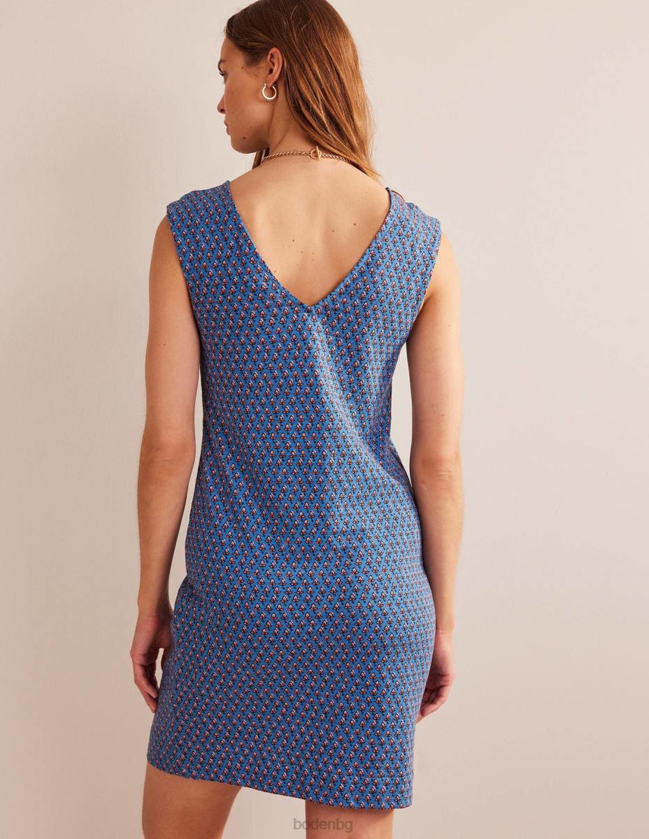 облекло Boden рокля от трико без ръкави aegean blue & lale руж Жени LL6818