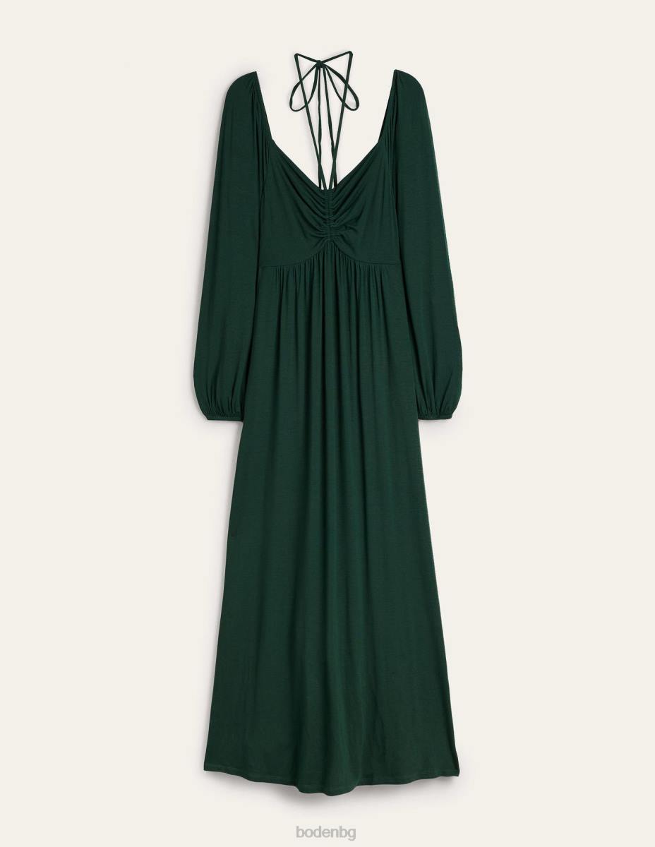 облекло Boden макси рокля от трико с детайли на вратовръзка cavolo nero Жени LL681325