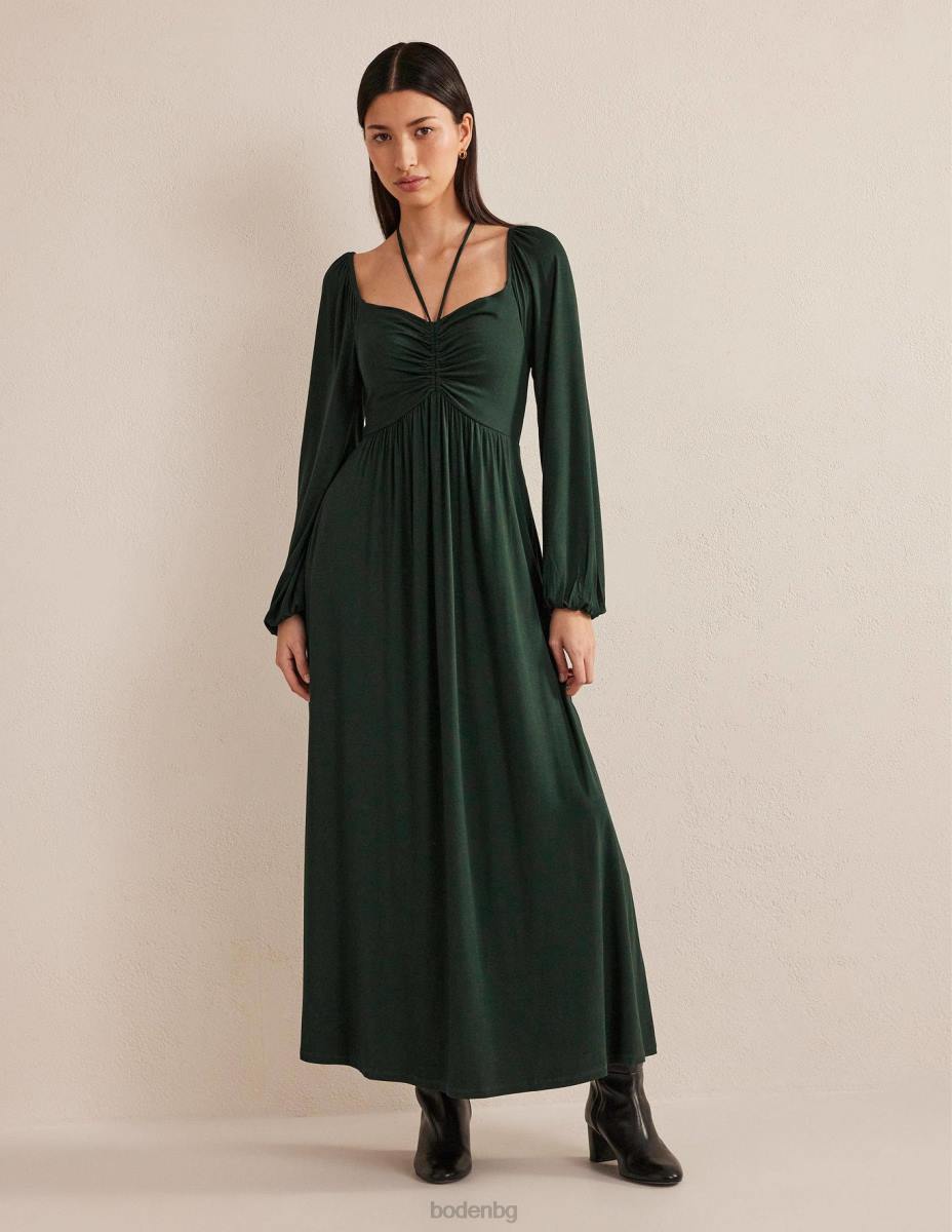 облекло Boden макси рокля от трико с детайли на вратовръзка cavolo nero Жени LL681325