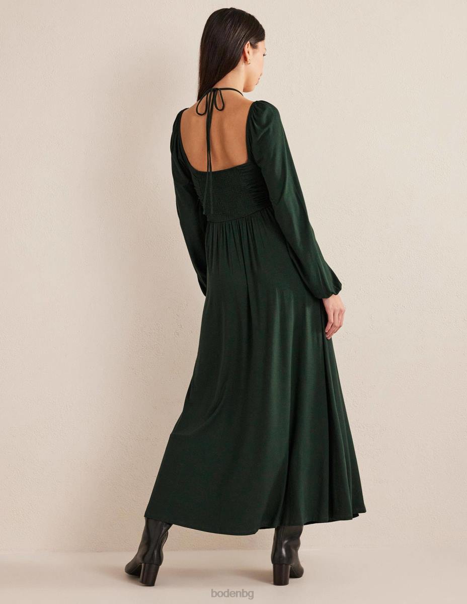 облекло Boden макси рокля от трико с детайли на вратовръзка cavolo nero Жени LL681325