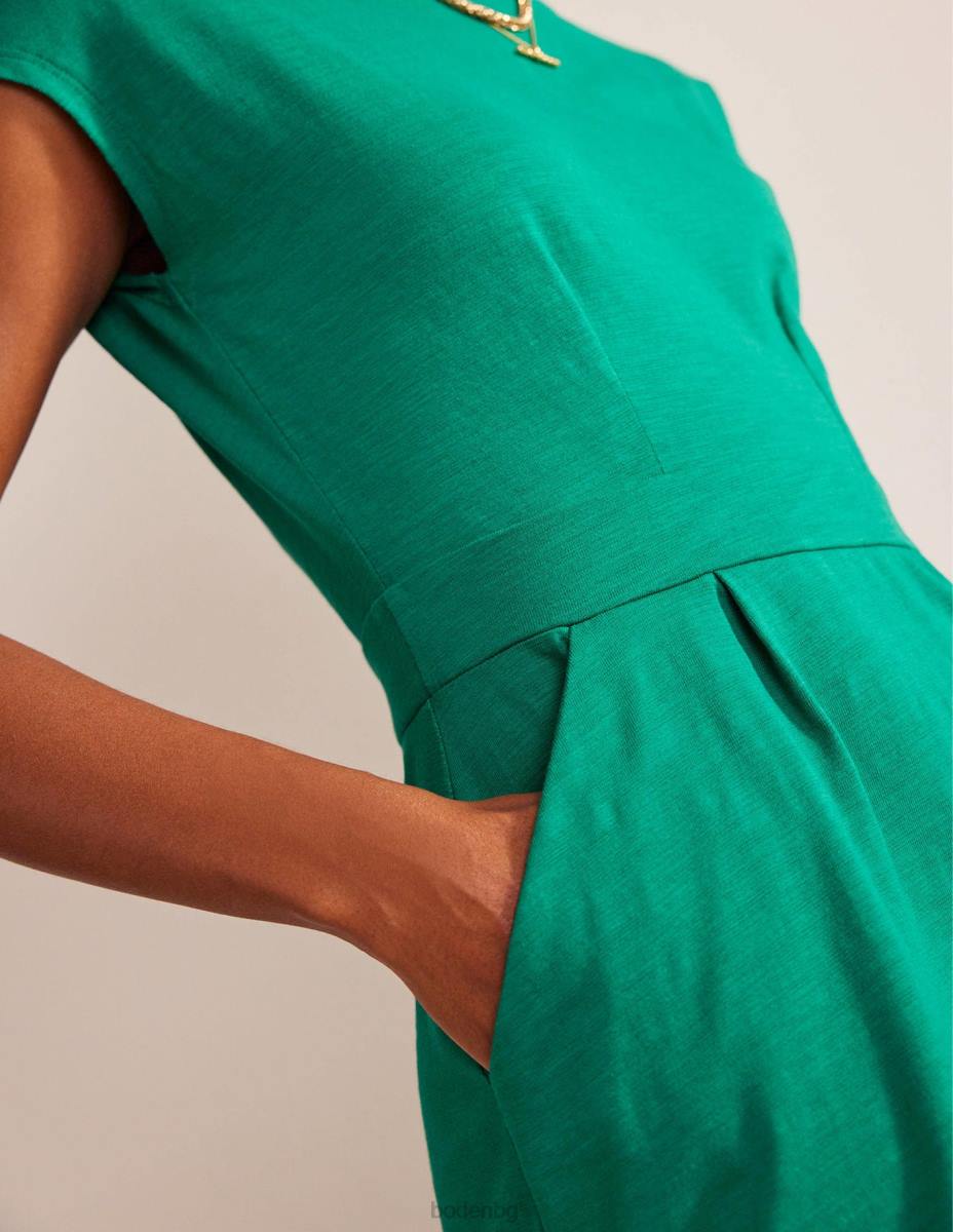 облекло Boden рокля от трико florrie ярък изумруд Жени LL68588