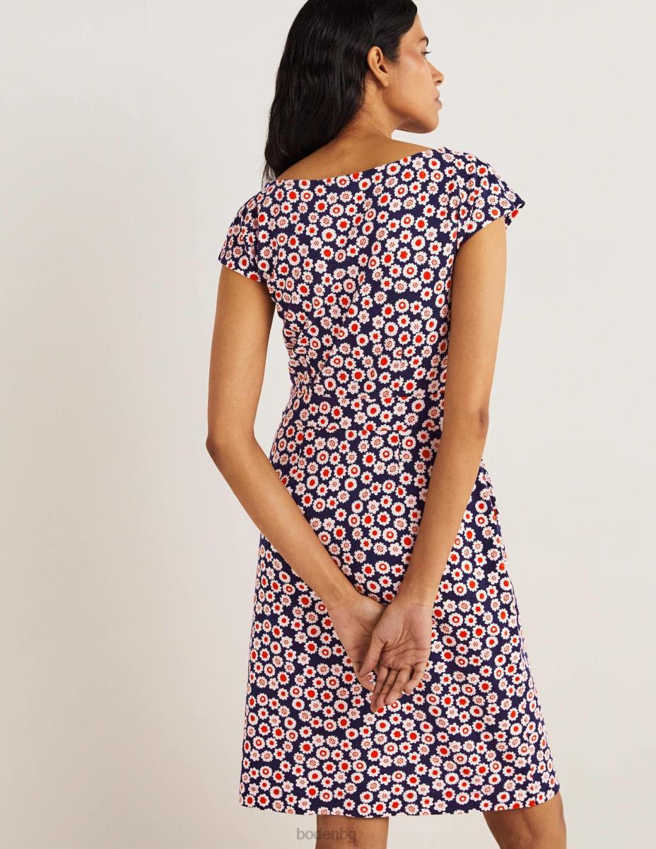 облекло Boden рокля от трико florrie френски военноморски флот & ditsy вихър Жени LL682552