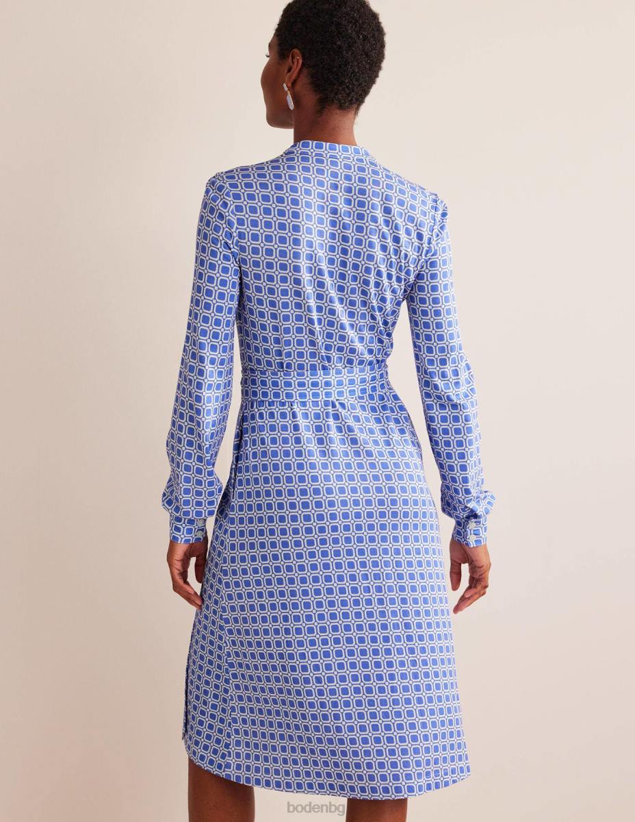 облекло Boden рокля с джърси julia циан и блок куб Жени LL6860