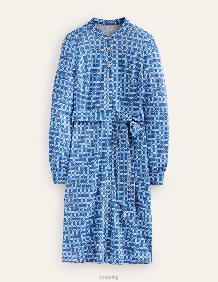 облекло Boden рокля с джърси julia циан и блок куб Жени LL6860