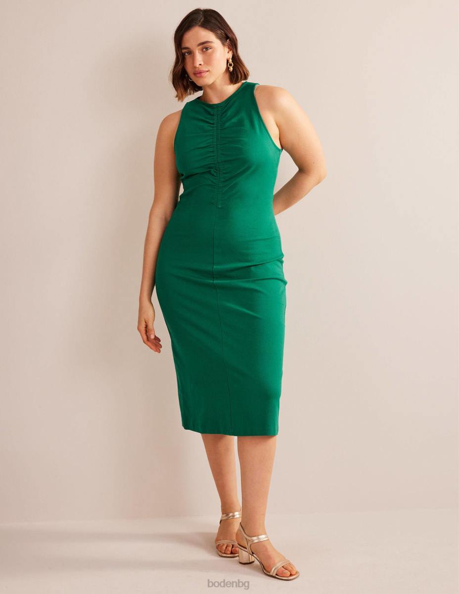 облекло Boden midi рокля със състезателно трико ярък изумруд Жени LL681007