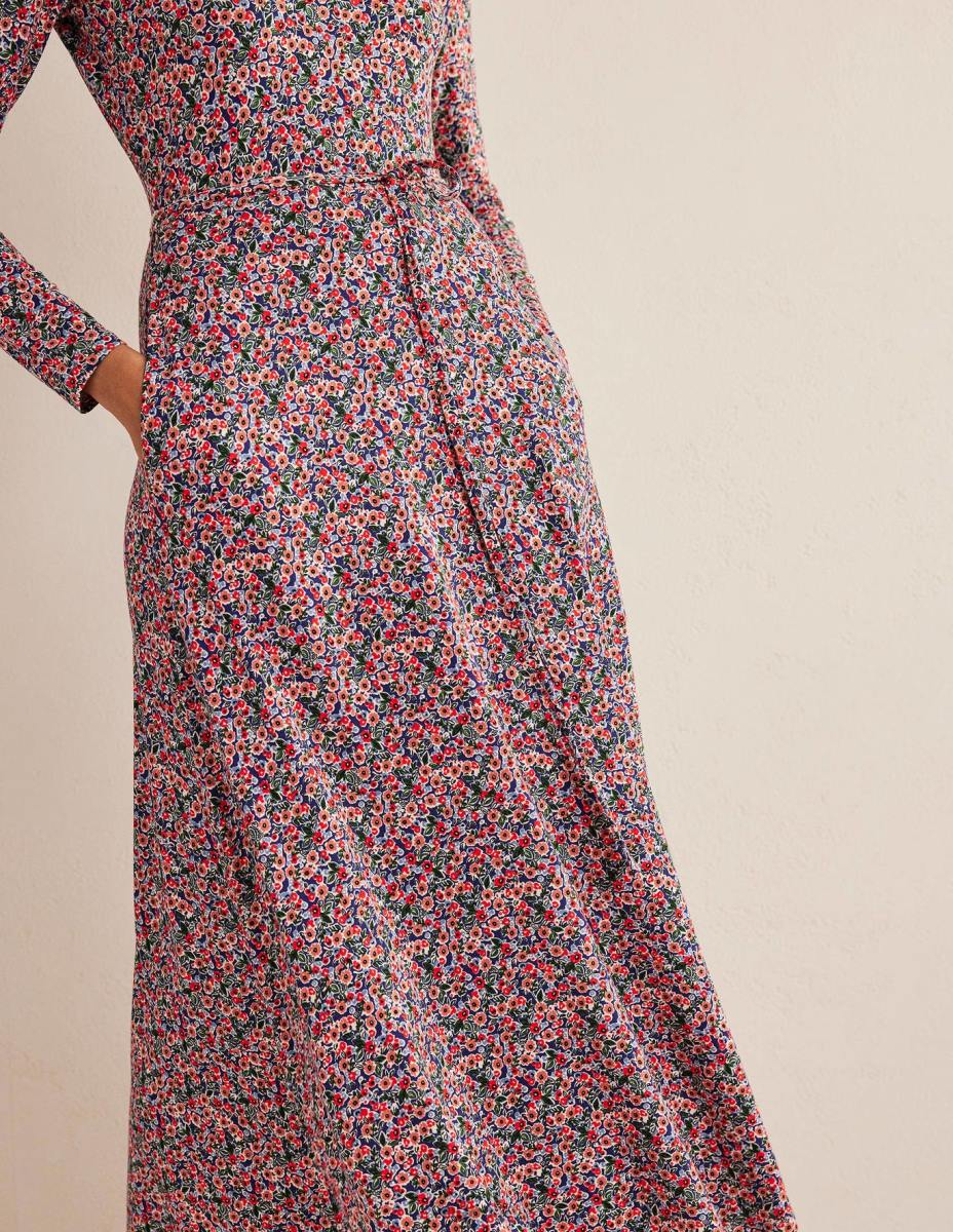 облекло Boden пола детайл трико midi рокля тоалетна с много и венчелистчета Жени LL682555