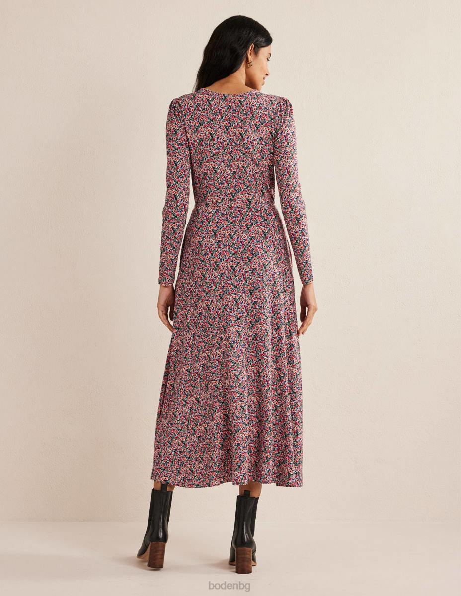 облекло Boden пола детайл трико midi рокля тоалетна с много и венчелистчета Жени LL682555