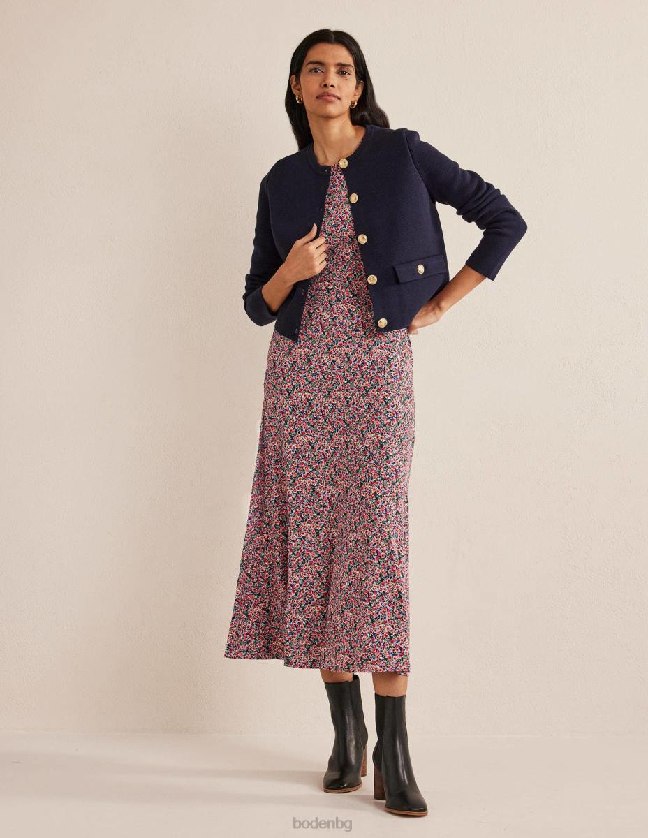 облекло Boden пола детайл трико midi рокля тоалетна с много и венчелистчета Жени LL682555