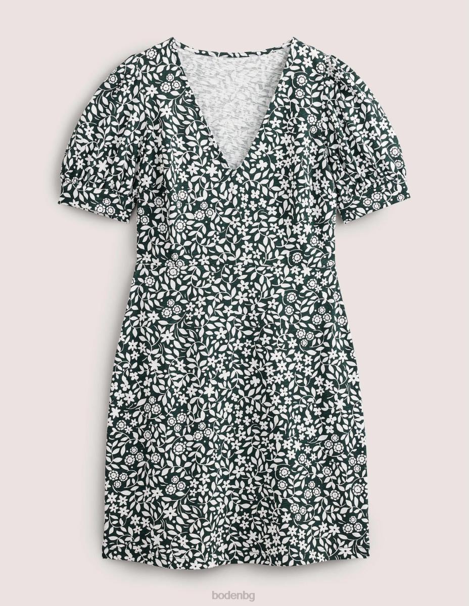 облекло Boden мини рокля от трико с v-образно деколте chatsworth & sunflower pop Жени LL682159