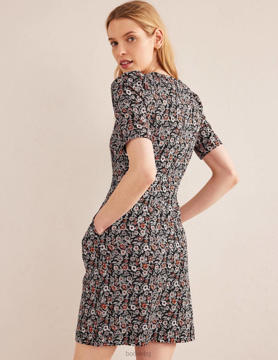 облекло Boden рокля от трико на zoe черен цвят и теменуга Жени LL681071