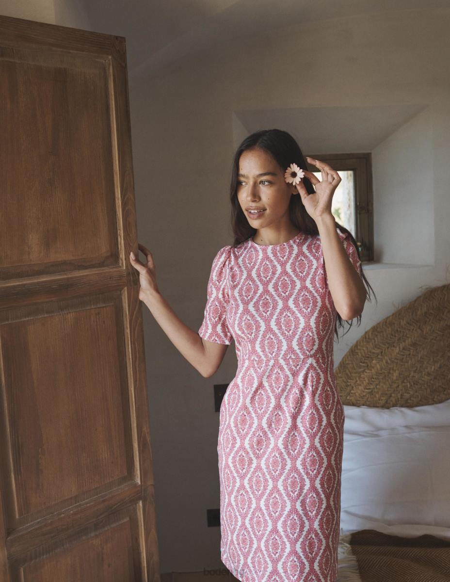 облекло Boden рокля от трико на zoe амарилис и ботанически венец Жени LL685