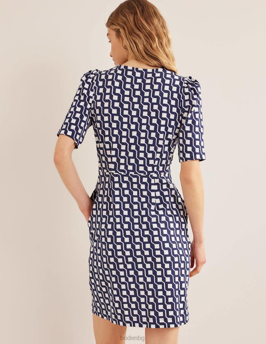 облекло Boden рокля от трико на zoe флот и куб гео Жени LL68575