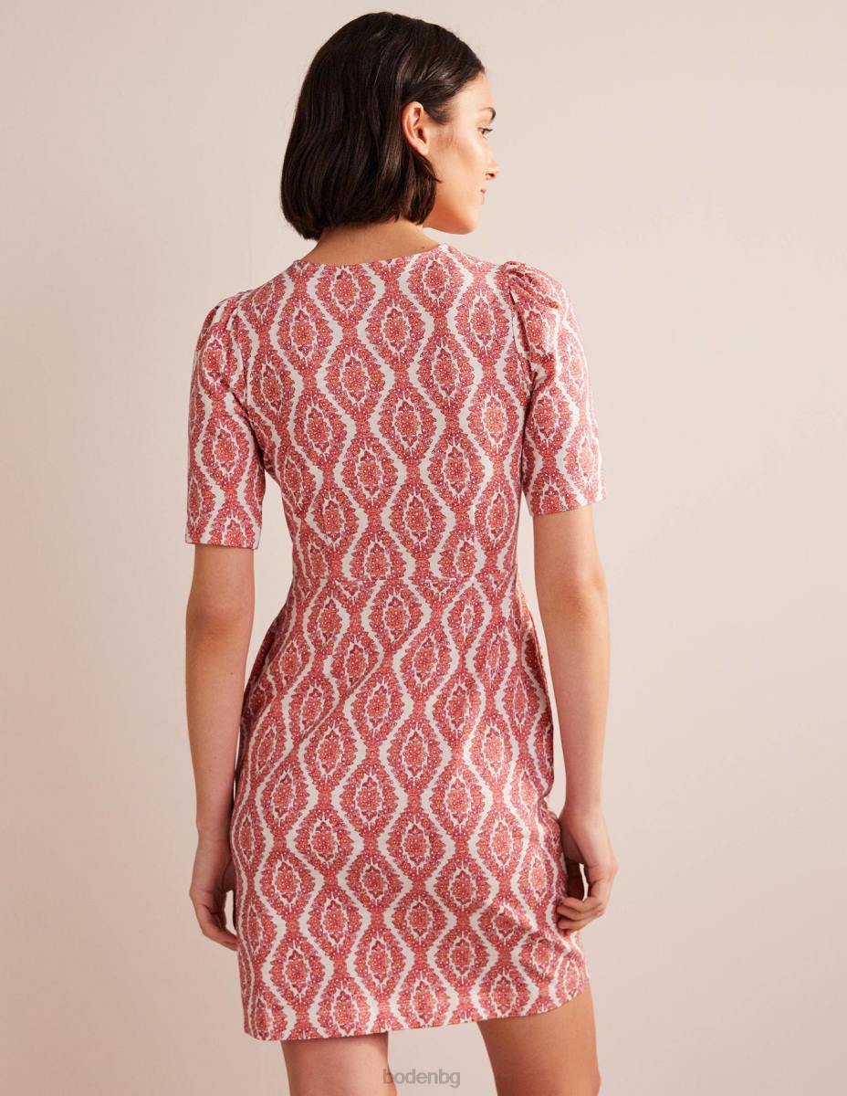 облекло Boden рокля от трико на zoe амарилис и ботанически венец Жени LL685