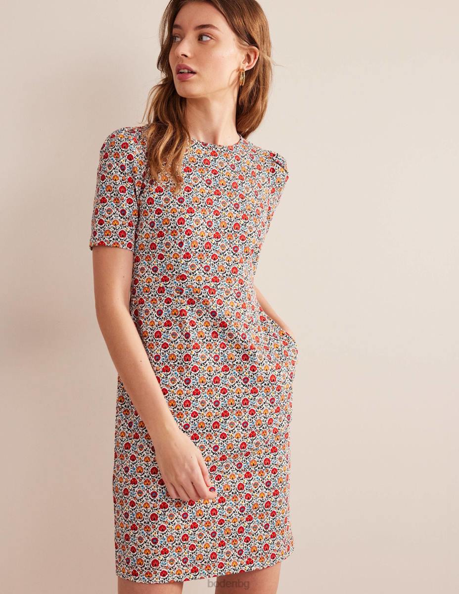 облекло Boden рокля от трико на zoe мулти и очарователен цъфтеж Жени LL68956