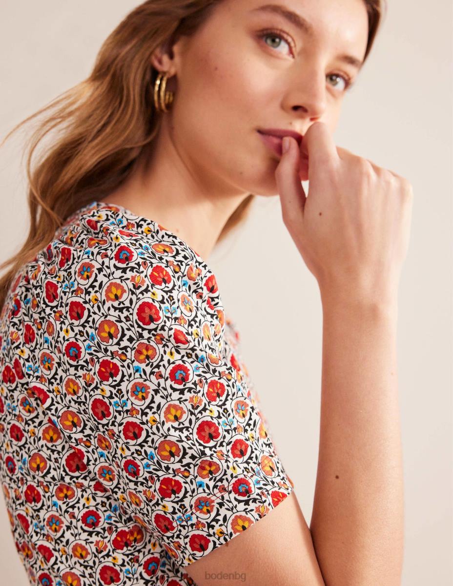 облекло Boden рокля от трико на zoe мулти и очарователен цъфтеж Жени LL68956