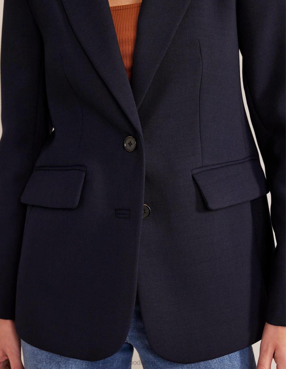 облекло Boden светлият сако от кепър военноморски флот Жени LL681002