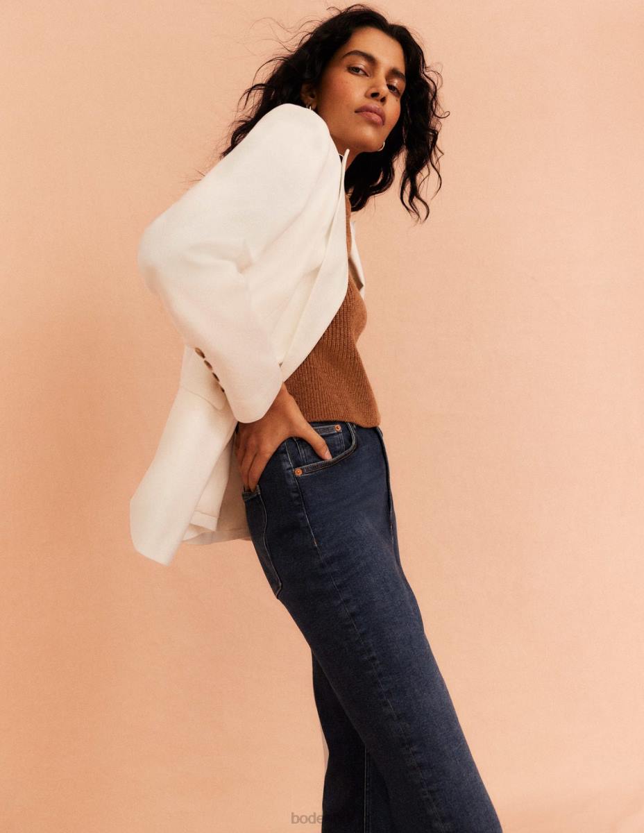 облекло Boden двуредно сако от кепър слонова кост Жени LL681465