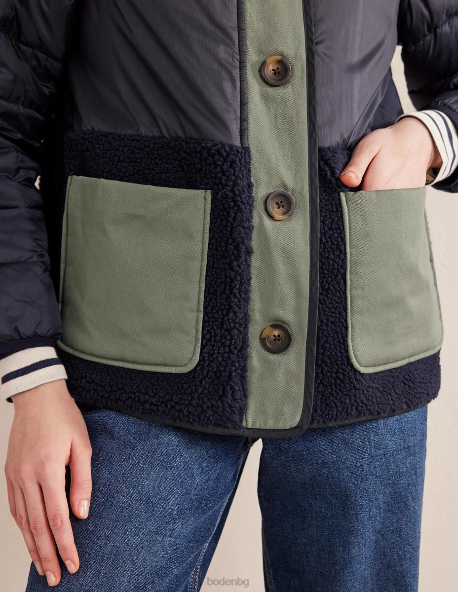 облекло Boden ватирано борг яке военноморски флот Жени LL681601