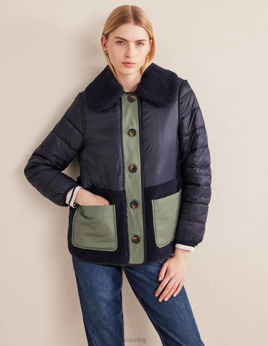 облекло Boden ватирано борг яке военноморски флот Жени LL681601