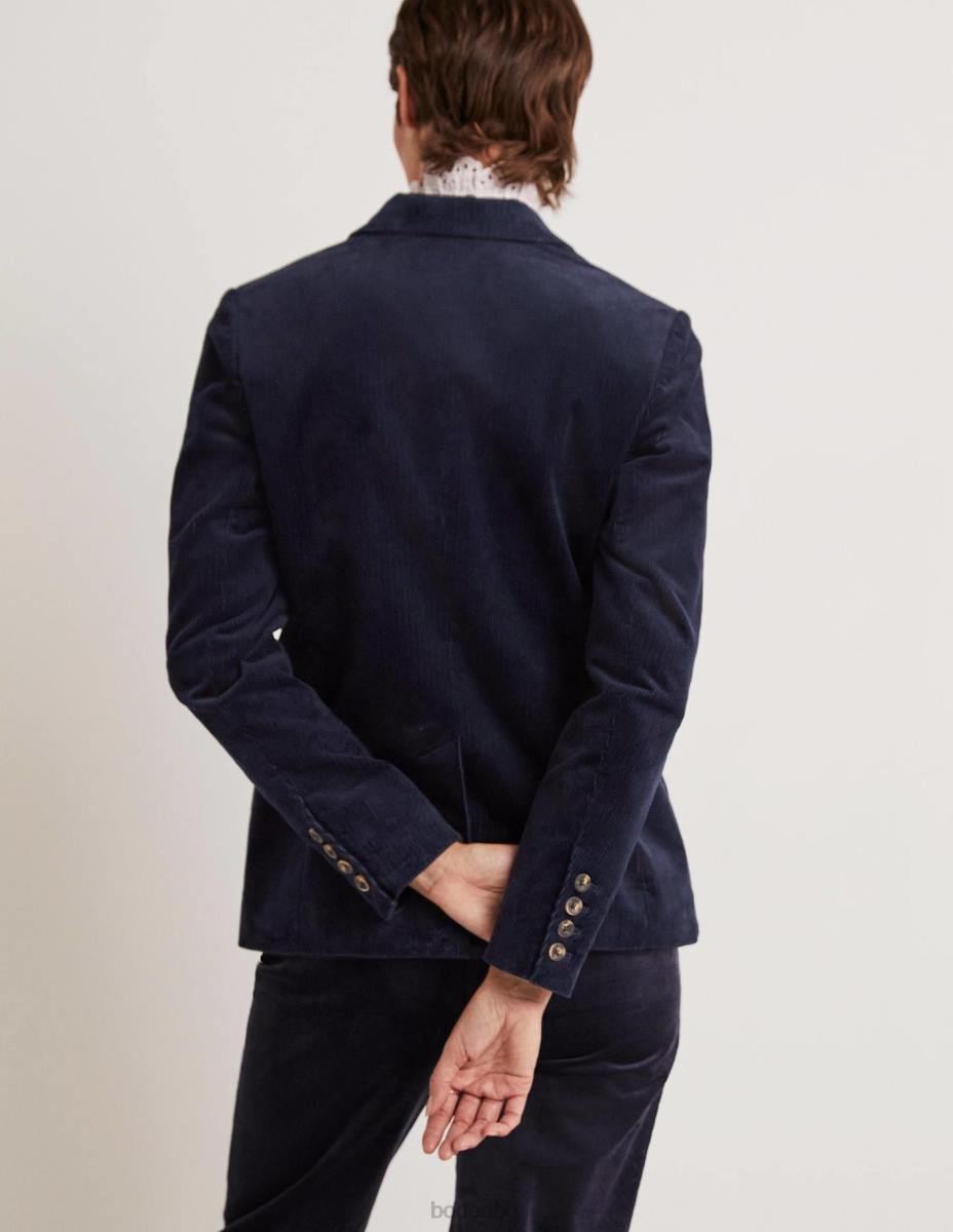 облекло Boden втален блейзър от рипсено кадифе военноморски флот Жени LL68669