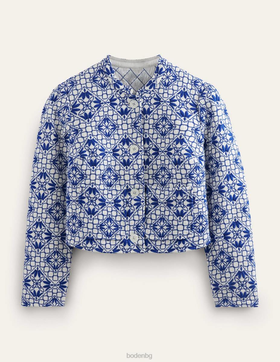 облекло Boden бродирано яке синьо бродирано Жени LL68672