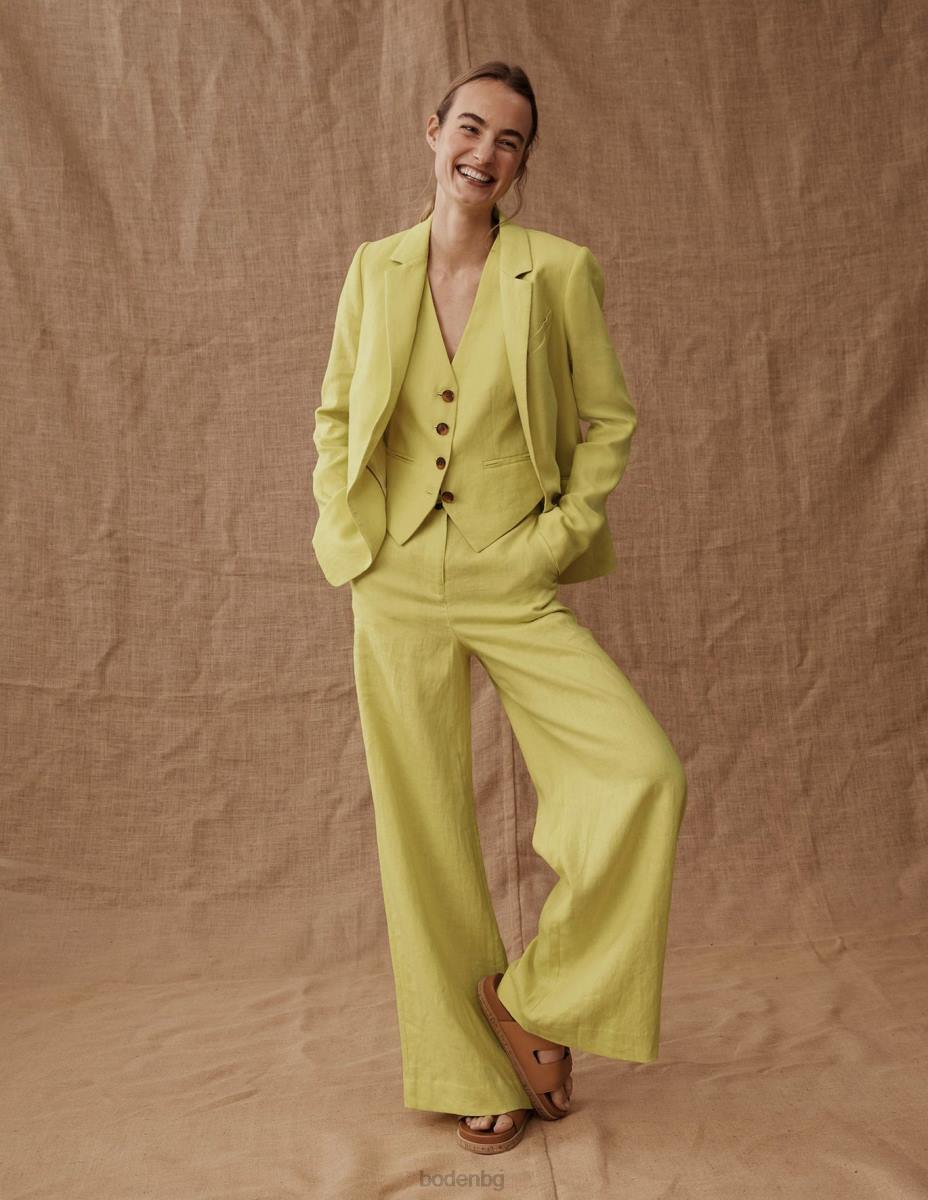 облекло Boden лененият блейзър на Кеймбридж цитруси Жени LL68678