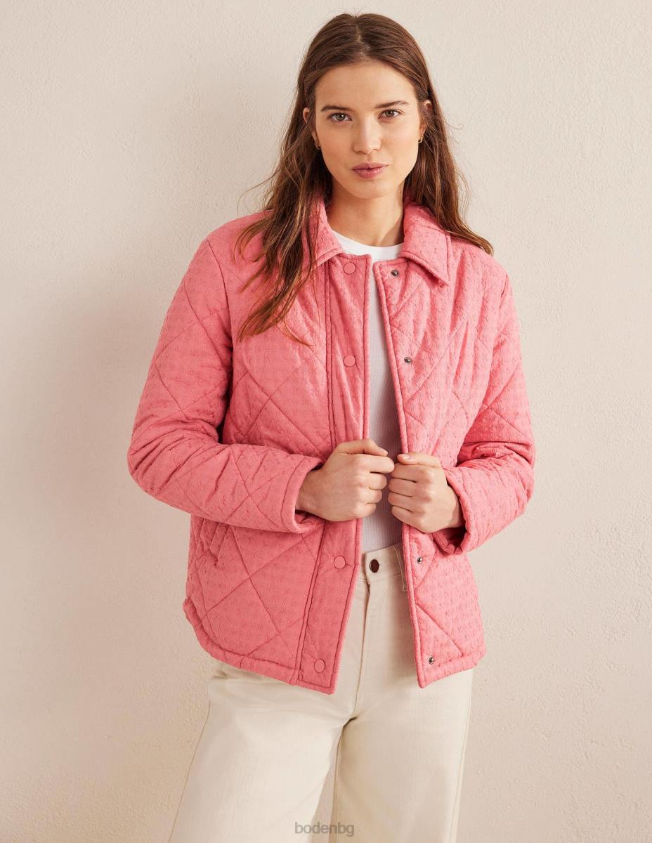 облекло Boden ватирано памучно яке broderie розово Жени LL681665