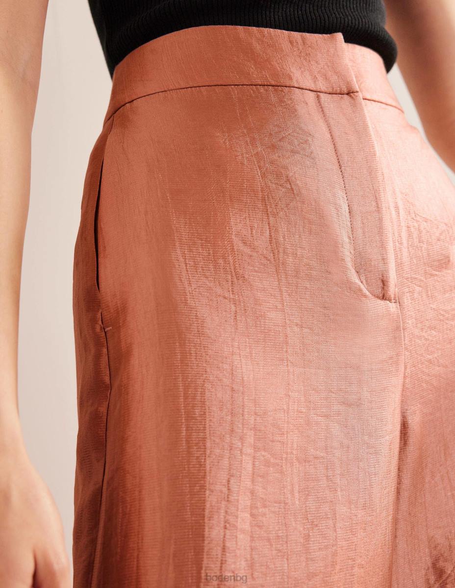 облекло Boden високи панталони тип палацо сатен Жени LL681022