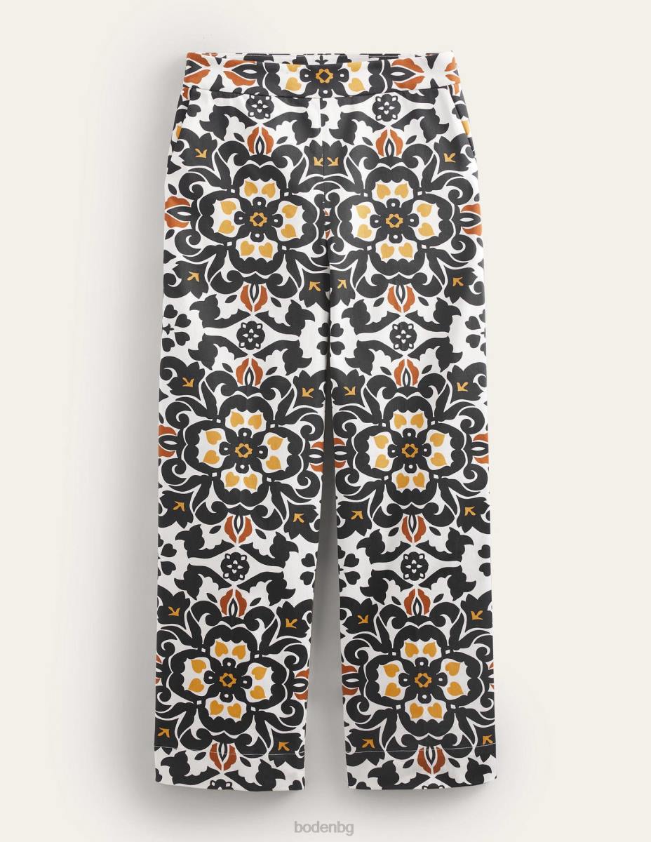 облекло Boden панталони с принт черна и богата семка Жени LL681035