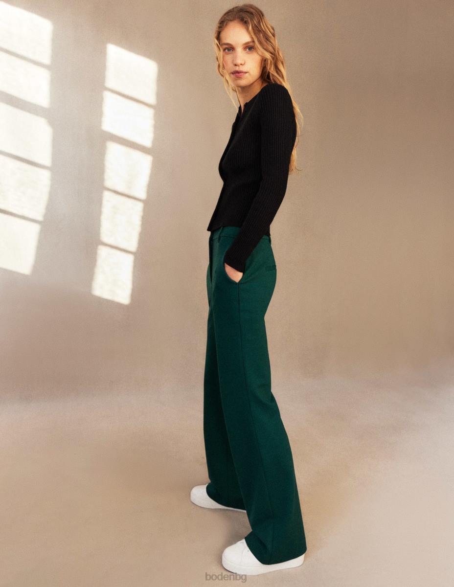 облекло Boden клоширани панталони хемпшир изумрудена нощ Жени LL681354